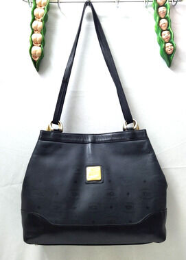 HCL Black Leather Convertible Crossbody Shoulder Bag - Vintage Made in Germany